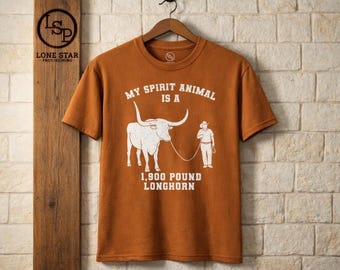 My Spirit Animal is een longhorn-T-shirt van 1900 pond | Longhorn T-shirt met print