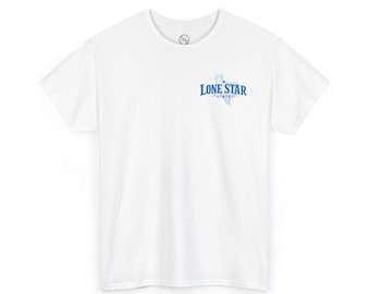 Lone Star Texas Outline-T-shirt | Klein logo op de borst, State Pride