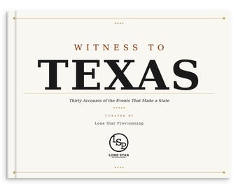 Hardcover fotoboek getuigen van Texas: historische verslagen, kunstboek Texas History
