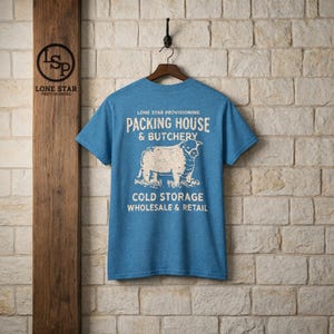 Lone Star Provisioning Packing House Slaktare T-shirt | Vintage köttbutik grafisk t-shirt