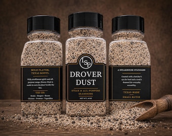 Texas Steak Seasoning | Cracked Black Pepper BBQ Spice Rub | All Purpose Grill Seasoning 8oz