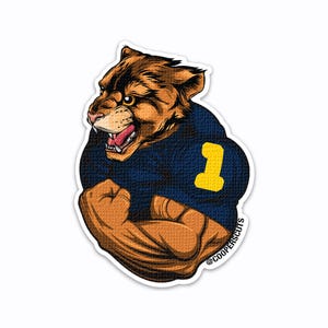 Hail to the Victors! Michigan Vinyl Sticker - 3.45 in x 4 in - College Football Fan Decor