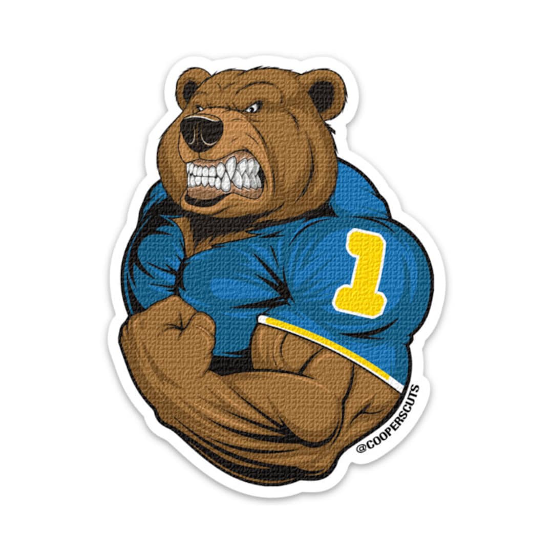 UCLA Mascot Vinyl Sticker Bruin Spirit Unleashed Etsy