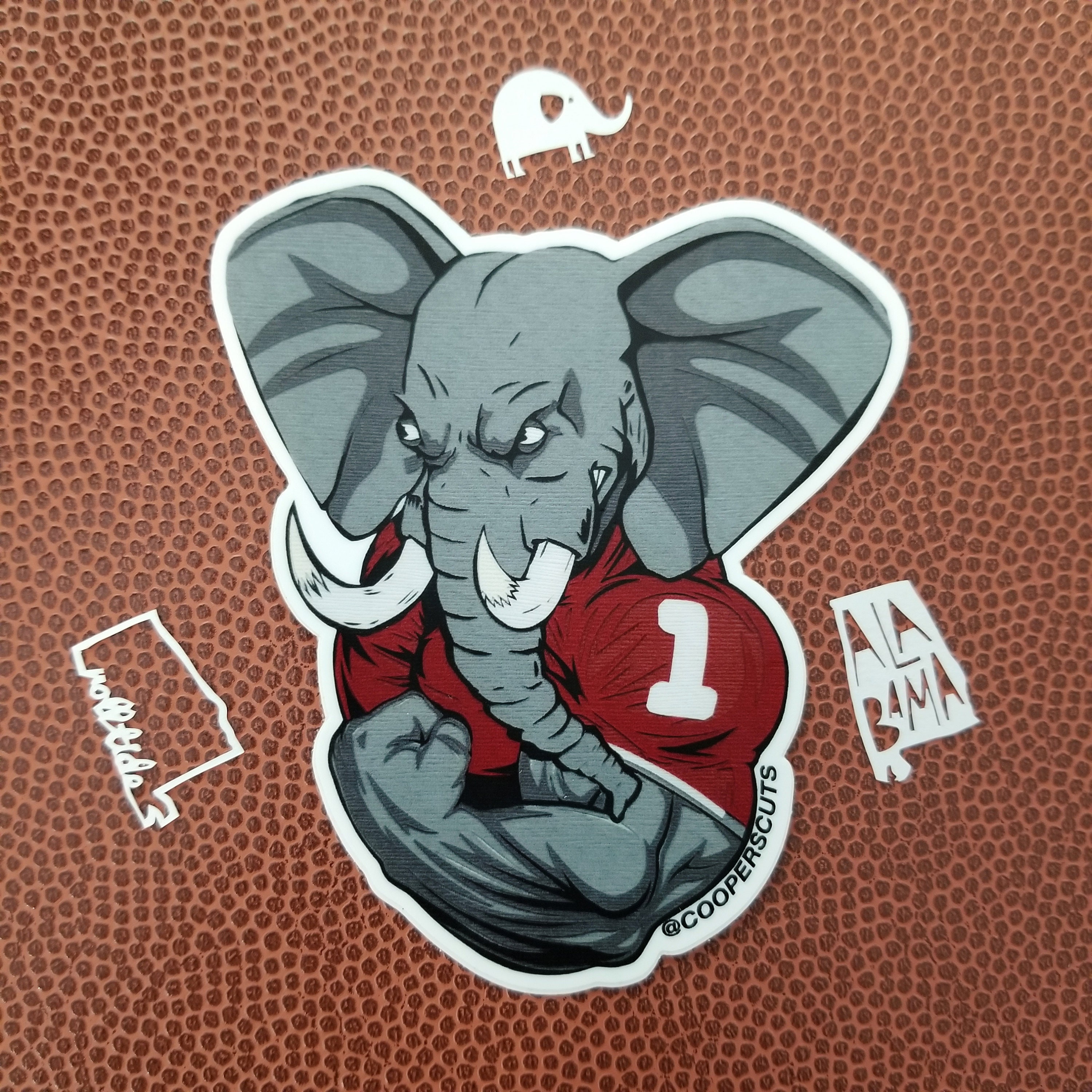 Alabama Football Vinyl Sticker OR Etsy India