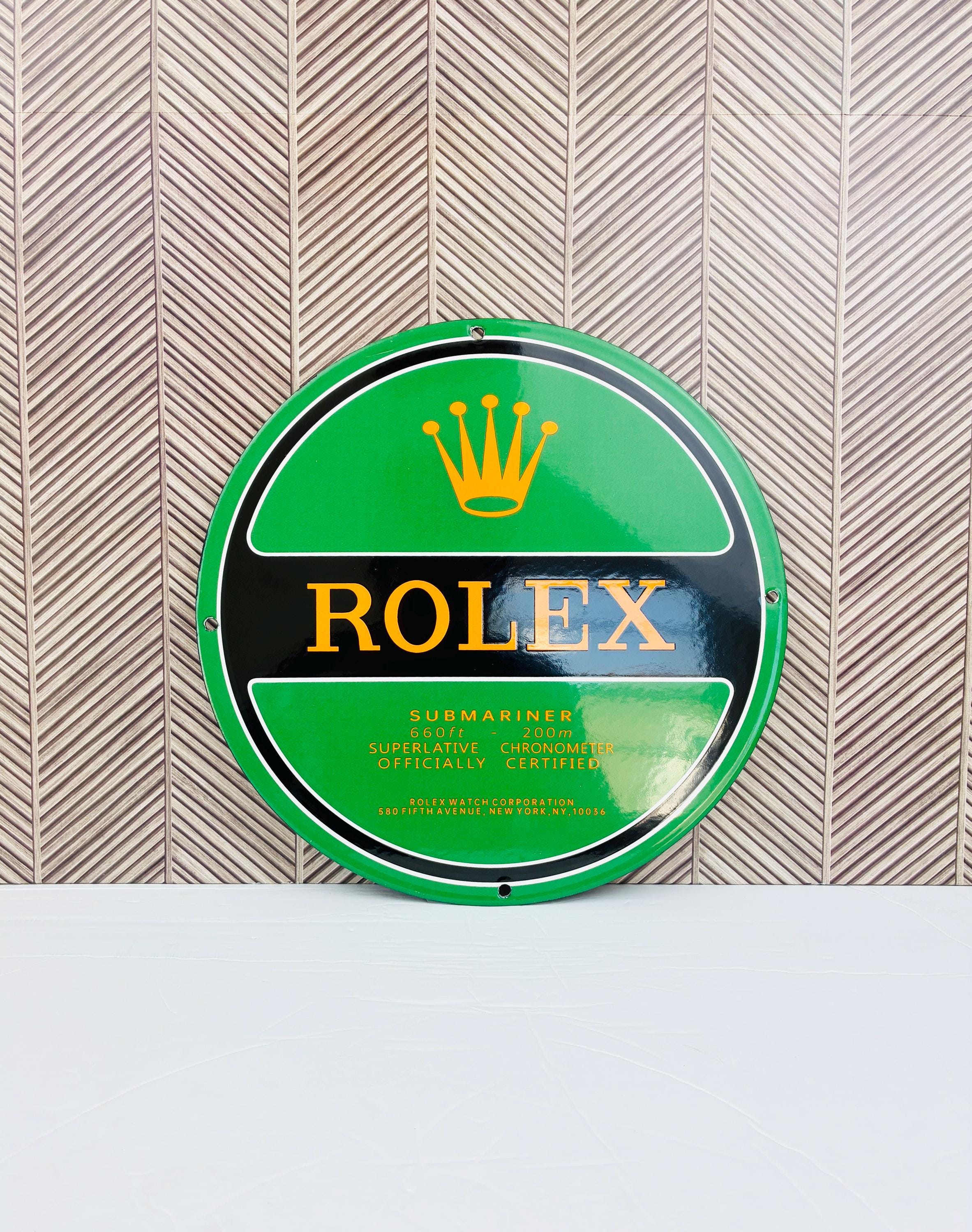Rolex Enamel Sign - Etsy