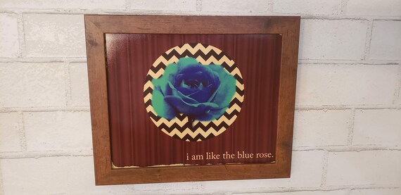 Twin Peaks Blue Rose Original Art Print, Ready for Framing, 8 X 10