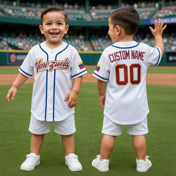 Custom Venezuela Baseball Jersey, Personalized Name Number Shirt