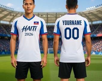 Haiti 2026 Cup Fan Jersey – Custom Soccer T-Shirt for Kids, Youth, Men & Women