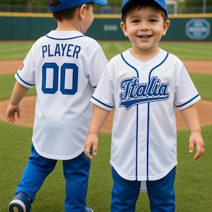Benutzerdefiniertes Italia Baseball Jersey, personalisiertes Name Number Team Shirt