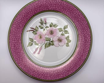 Impressions de Paris Limoges Antioch Röd tallrik Patrick Frey Blommor Frankrike