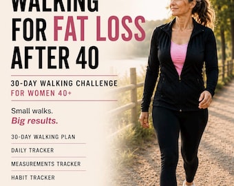40歳以上の女性のための30日間ウォーキングチャレンジ｜脂肪燃焼フィットネストラッカー（PDFダウンロード）