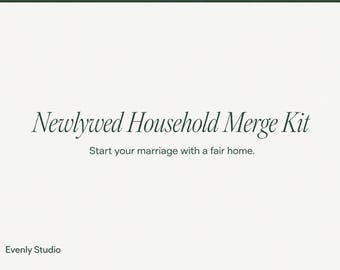 Newlywed Chore Chart | Household Merge Kit for Couples | First Year Marriage Task Division | Excel, PDF & App