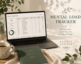 Mental Load Tracker for Couples | Invisible Household Work Log | Excel, PDF & Interactive App
