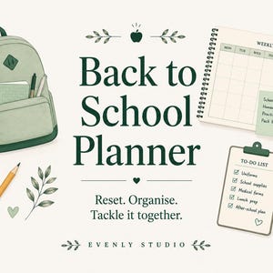 新学期準備プランナー（家族向け）｜メンタル負荷軽減＋タスク分担｜第3学期準備完了｜Excel＋PDF