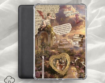 Fantasi mjuk flicka Kindle-insats / Romantasy e-läsarfodral, vintage renässansestetik / digital nedladdning