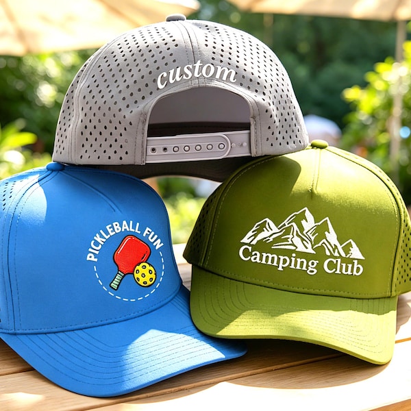 Gorra de camionero bordada a medida, gorra con texto/logotipo, gorra para correr, gorra para despedida de soltero, gorra de camionero de seis paneles de secado rápido, gorra para acampar, regalos de Navidad.