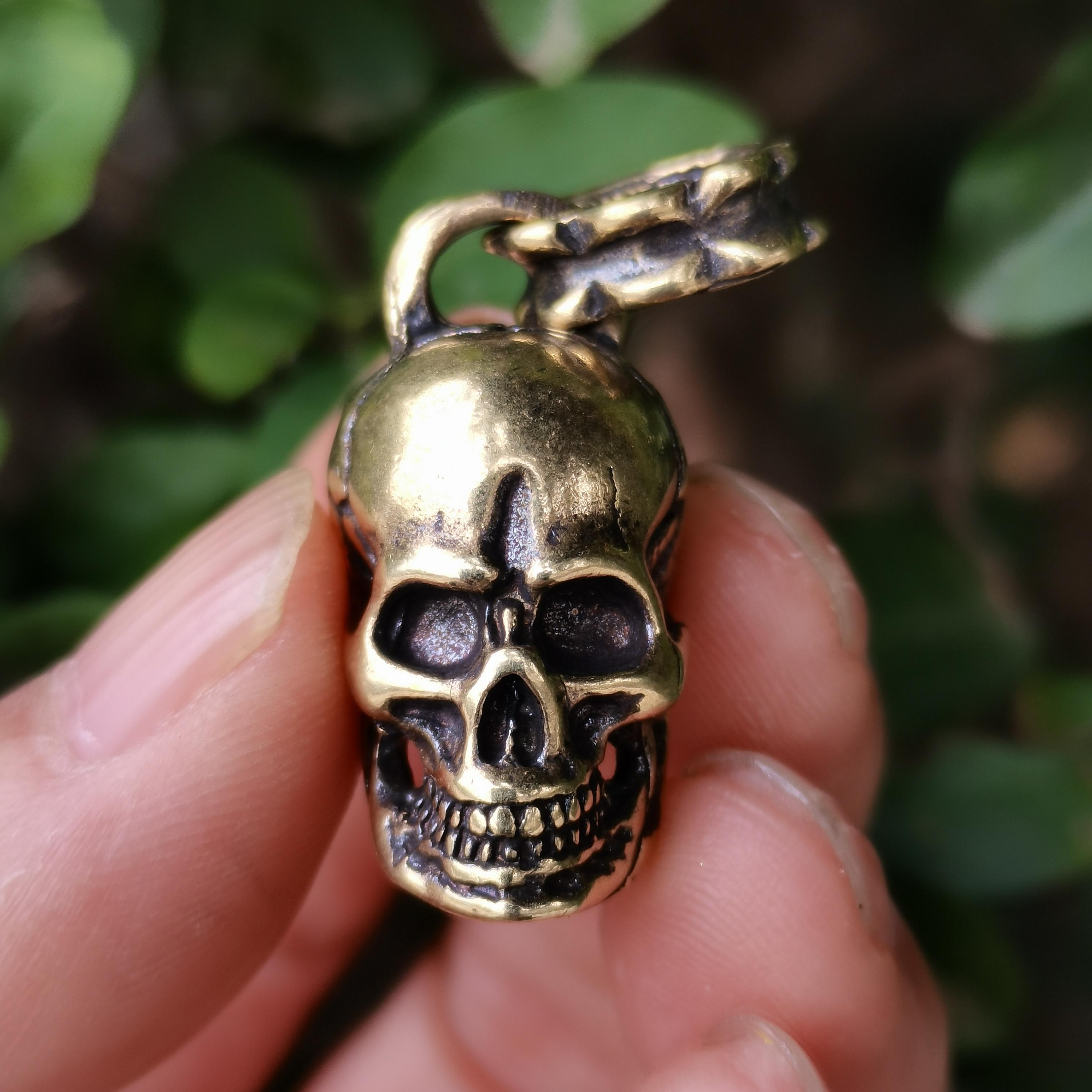 Brass Skull - Etsy Brass Skull - Etsy