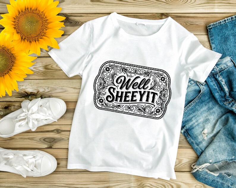 Funny Well Sheeyit Western SVG PNG, Southern Cowgirl Humor Buckle Design, Tooled Leather Style for Laser Engraved Hat Patch File
Well Sheeyit SVG PNG, Funny Southern Saying Western Belt Buckle Design, Laser Engrave Leather Hat Patch Cut File
Well Sheeyit PNG Sublimation, Southern Slang Quote T-Shirt Design, Funny Retro Grunge Graphic, Country Sayings Digital Download
Well Sheeyit PNG: Funny Retro Font, Southern Humor (Digital Download