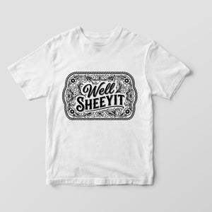 Funny Well Sheeyit Western SVG PNG, Southern Cowgirl Humor Buckle Design, Tooled Leather Style for Laser Engraved Hat Patch File
Well Sheeyit SVG PNG, Funny Southern Saying Western Belt Buckle Design, Laser Engrave Leather Hat Patch Cut File
Well Sheeyit PNG Sublimation, Southern Slang Quote T-Shirt Design, Funny Retro Grunge Graphic, Country Sayings Digital Download
Well Sheeyit PNG: Funny Retro Font, Southern Humor (Digital Download