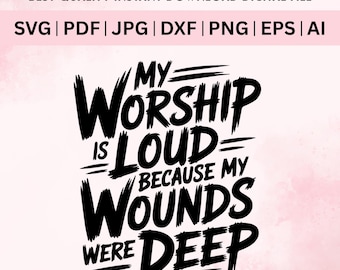 Jesús, archivo PNG, mi adoración es fuerte, diseño de mujeres cristianas preppy, sublimación de versículos bíblicos, cita de Jesús, PNG cristiano basado en la fe