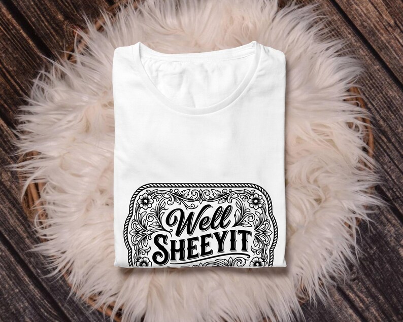 Funny Well Sheeyit Western SVG PNG, Southern Cowgirl Humor Buckle Design, Tooled Leather Style for Laser Engraved Hat Patch File
Well Sheeyit SVG PNG, Funny Southern Saying Western Belt Buckle Design, Laser Engrave Leather Hat Patch Cut File
Well Sheeyit PNG Sublimation, Southern Slang Quote T-Shirt Design, Funny Retro Grunge Graphic, Country Sayings Digital Download
Well Sheeyit PNG: Funny Retro Font, Southern Humor (Digital Download