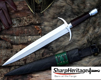 Medieval Dagger – Hand Forged Dagger – 15 Inches Long Blade – High Carbon Steel – Full Tang Handle – Historical Style Dagger