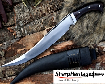 Jambiya Dagger – Hand Forged Dagger – 16 Inches Long Blade – Carbon Steel – Full Tang Rosewood Handle – Traditional Dagger