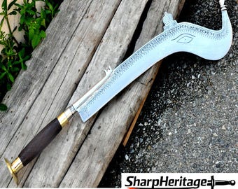 Ram Dao Nepalese Sword – Hand Forged Ram Dao – 20 Inches Long Blade – 5160 Carbon Steel – Full Tang Rosewood Handle – Nepal Sword