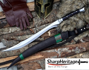 Custom Scimitar Sword – Hand Forged Curved Sword – 23 Inches Long Blade – Carbon Steel – Full Tang Handle – Scimitar Sword