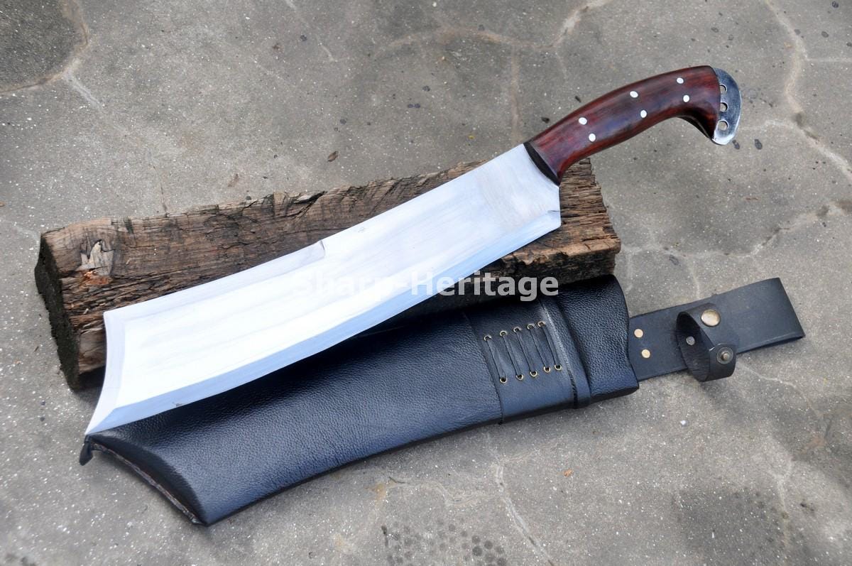 Hand Forged 16 Inch Jungle Cleaver – 5160 High Carbon Steel Blade ...