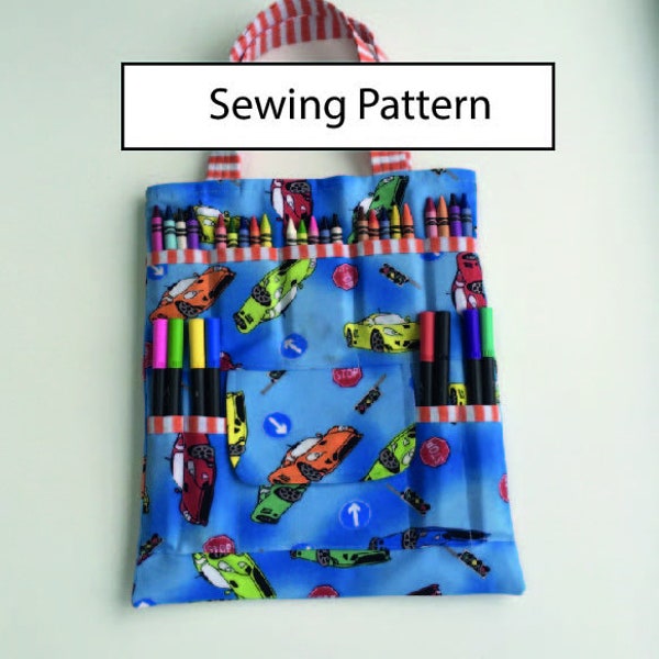 Art Tote Bag  Crayon Bag PDF Sewing Pattern