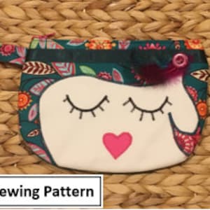 Pochette de rangement pour sac fille Patron de couture PDF pour accessoires de maquillage et de coiffure