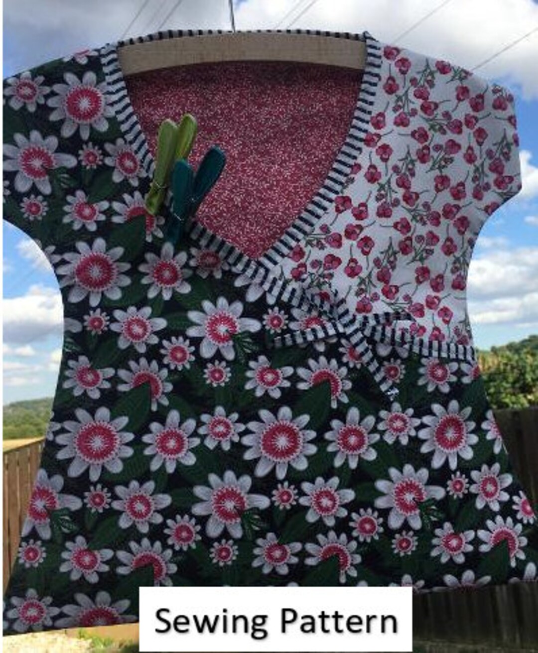 Peg Bag Storage Dress PDF Download Sewing Pattern Etsy