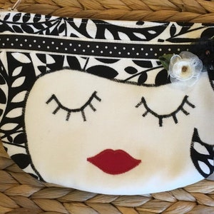 Girl's bag storage pouch PDF Sewing Pattern for make up and hair accessories