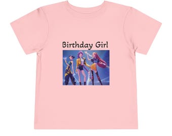 T-shirt met popstar-print voor peuter | Gepersonaliseerde naam en leeftijd