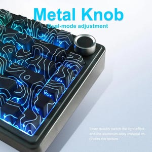 Mechanical Gaming Keyboard 75% Layout, RGB Backlit, Bluetooth 2.4G Wired Modes, PBT Keycaps, Compact Keyboard for PC Setup