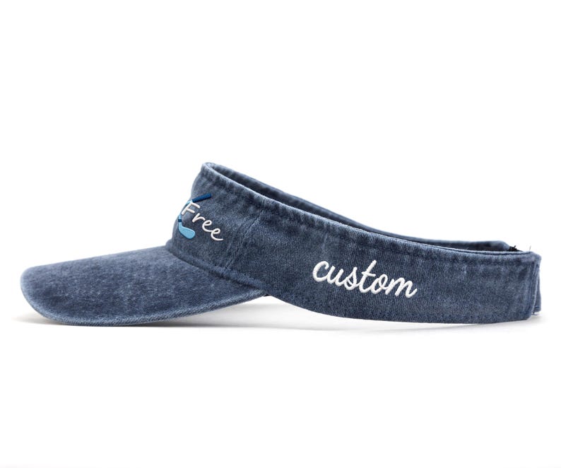 Personalized Custom Embroidered Visor, Custom Text, Custom Logo ...