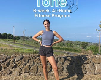 6-Week Total Body Tone Home Workout | Full Body Strength, HIIT & Pilates (No Gym Needed)