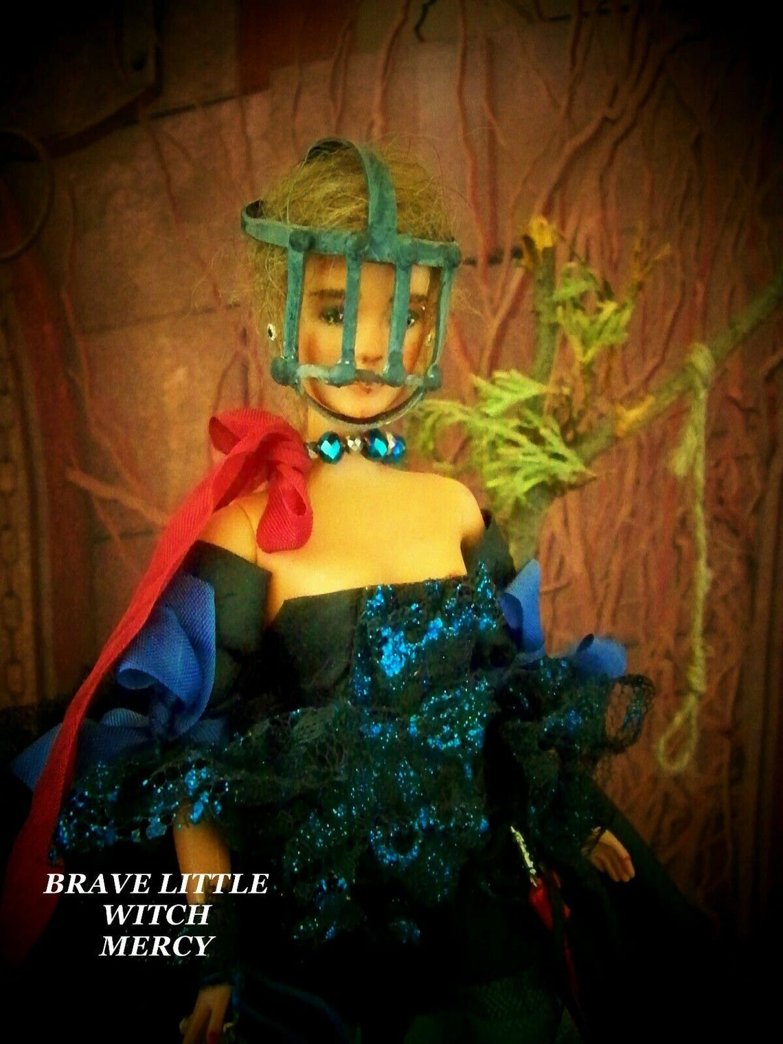 Witch Doll Salem Inspired Mercy Repaint Barbie Doll Gothic Etsy