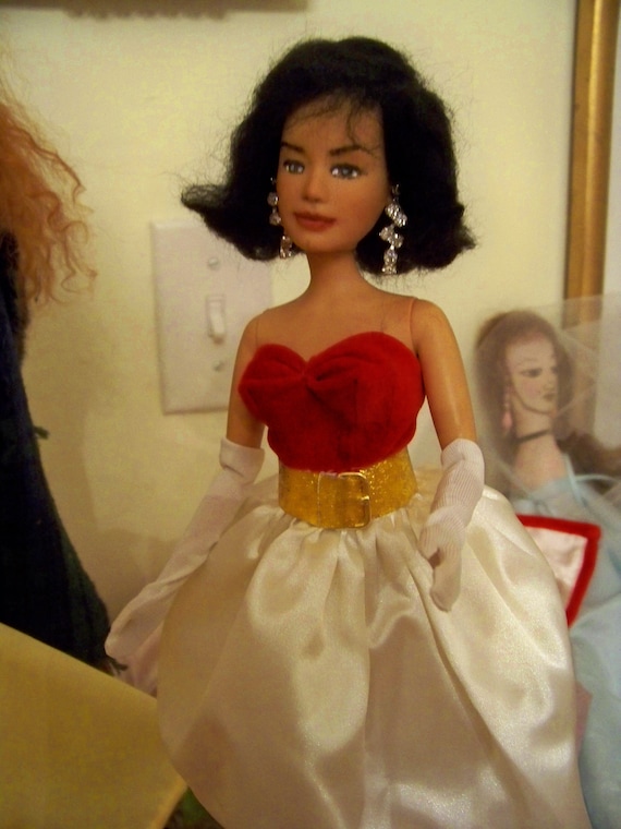 Sold Out on EBAY Natalie Wood Inspired History Barbie Doll Repaint Silken Flame Art Etsy