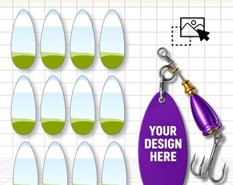 Fishing Lures Template Canva, Fishing Lures Blank Template, Lure Wrap Sublimation Template, Editable Lure Decal, Lure Template SVG