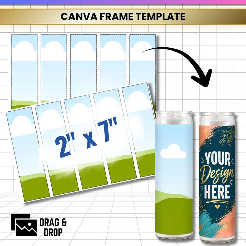 Candle Wrapper Label Candle Template Prayer - Etsy