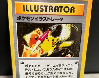 Illustrator Pikachu Japanese Gold Metal Pokemon Card - Etsy 日本