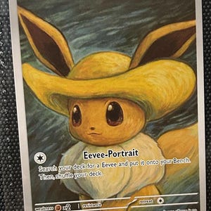 Eevee - Van Gogh Eevee with straw hat - Pokemon Center - Proxy - Parody