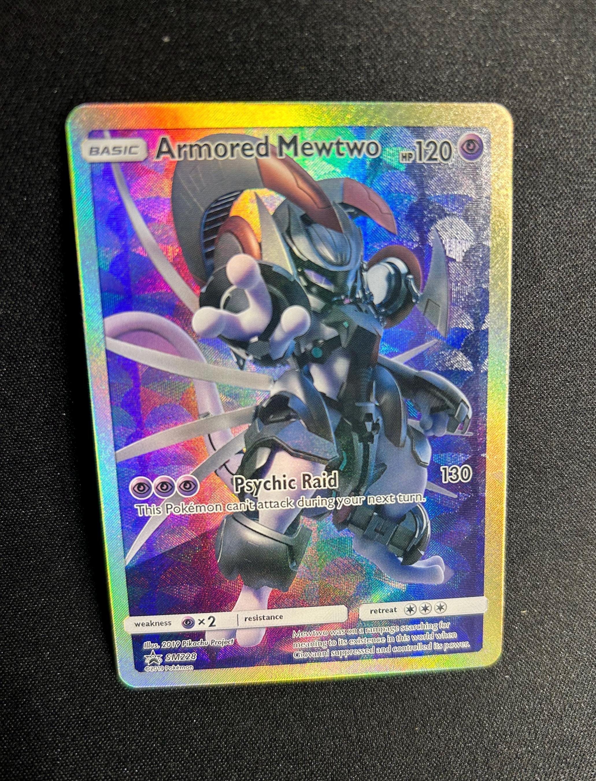 pokemon card armored mewtwo Pokmon Sun & Moon: Promos 365/SM-P NM Japanese Moon Promos Japanese Promo #365 PSA Authenticated 10 Card Giovanni's Armored Mewtwo GX Custom