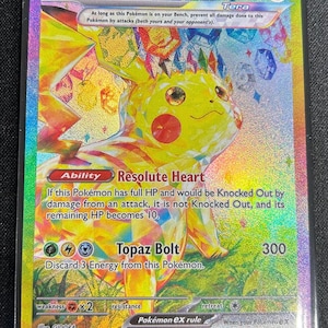 Pikachu Soccer Card - Etsy Canada