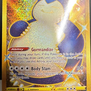 pokemon snorlax gold card Son traded trash for this Snorlax : r/IsMyPokemonCardFake