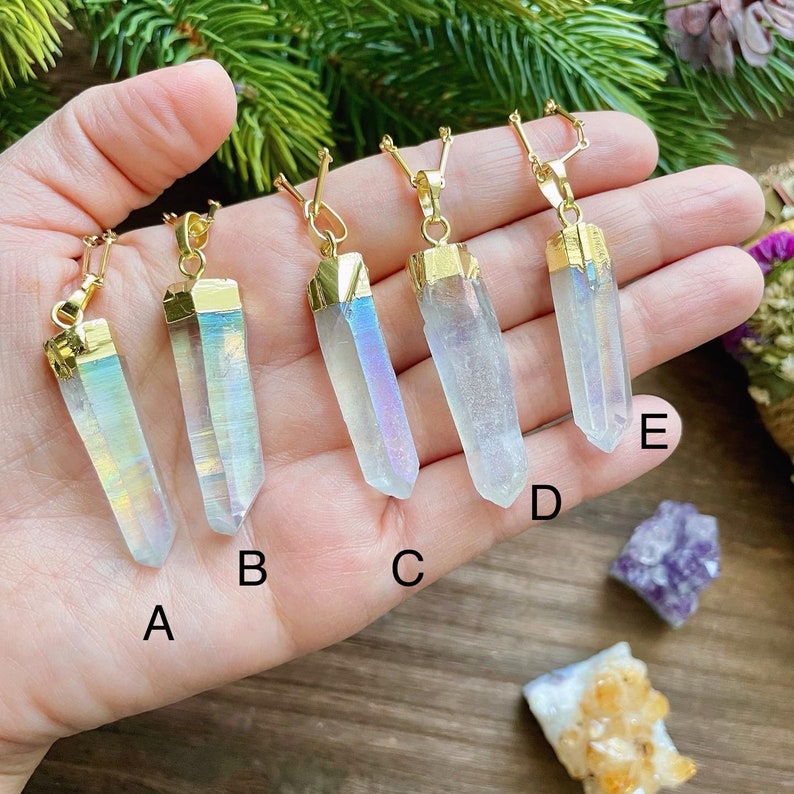 Angel Aura Quartz Necklace image 3