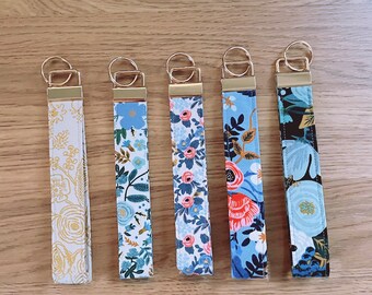 Long Wristlet Key Fob | Wrist Keychain| Floral Key Fob | Keychain Fob | Long Wrist Key Fob