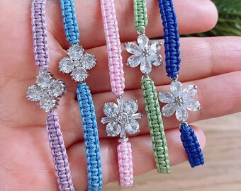 Flower Charm Bracelet - Choose Your Charm